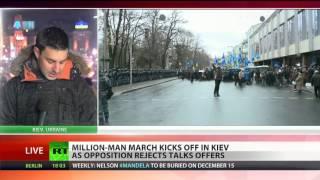 Huge crowds rally for EU deal, build barricades in Ukrainian capital 2013-12-08