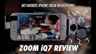 ZOOM iQ7 Review // My favorite iPhone mic to record drums with!