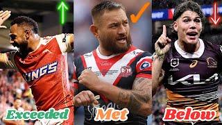 Did your NRL team Exceed, Meet or fall below EXPECTATIONS in 2024?