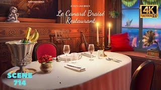 June's Journey Scene 714 Vol 2 Ch 43 Le canard Braisé Restaurant *Full Mastered Scene* 4K