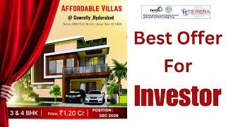 Villa for Sale in Hyderabad | ₹1.20 CR | 2300 SFT | Nagole Metro Nearby