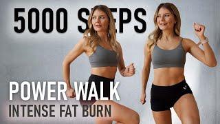 5000 STEPS SUPER SWEATY HOME WORKOUT- Do it Twice to get 10000 Steps | No Jumping Walking Workout