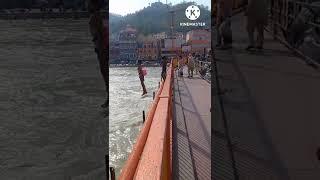 FLIP IN THE GANGA RIVER #BRAVE KID# HAR KI PAURI # HARIDWAR # INDIA