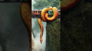 Travel Exploring | Python vs Train | Amazon Jungle #shorts #nature #discovery