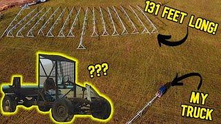 *MUST WATCH* Hauling 131 Feet Pivot Spans On 90 Degree Corners (DRONE FOOTAGE)