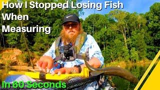 How I Measure Bass in Tournaments - Beginner Tips to Keep From Losing Fish - 60 Seconds