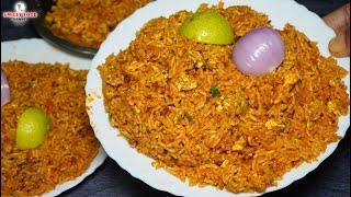 बचे हुए चावल से बनाये गरमा गरम अंडा राइस Anda Rice Recipe  Indian Street Food Chinese Egg Pulao #Egg