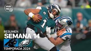 Carolina Panthers vs. Philadelphia Eagles | Resumen NFL en español - Semana 14 | NFL Highlights 2024