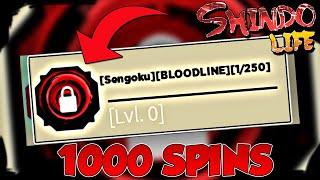 (CODE) Using 1,000 SPINS To Get SENGOKU NEW BLOODLINE In Shindo Life!