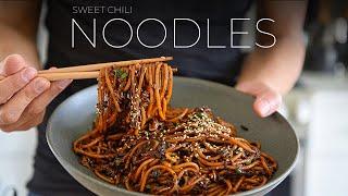 STICK WITH ME and make this Sweet Chili Noodles Recipe tonight!