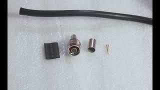 How to Make N Type Connector to RF Coaxial Cable 400, 200, RG8, RG213, RG58