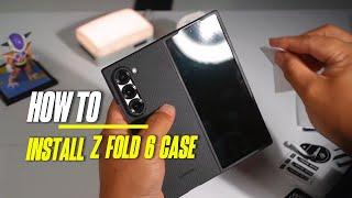 how to install galaxy z fold 6 case from Thinborne