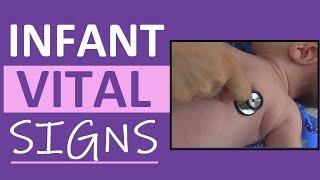 Infant Vital Signs Pediatric Nursing Assessment Newborn NCLEX Review