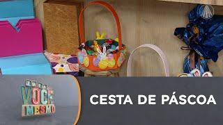 Cesta de chocolate criativa em papelão | PÁSCOA