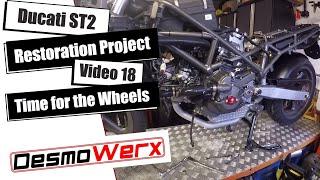 Ducati ST2 Restoration - Video 18 Tyre Fitting, time to get the bike on its Wheels