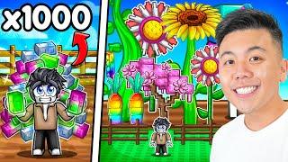Using 1000 Seeds To Grow The LARGEST Garden in Roblox Grow a Garden!
