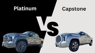Toyota Tundra Platinum vs Capstone !