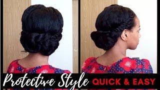 Natural Hair Tutorial | EASY Protective Style