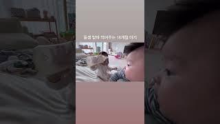 동생 맘마 먹여주는 18개월 아기