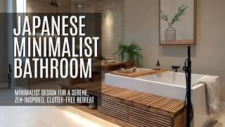  Japanese Minimalist Bathroom Design Ideas for a Serene, Zen-Inspired, Clutter-Free Retreat Space