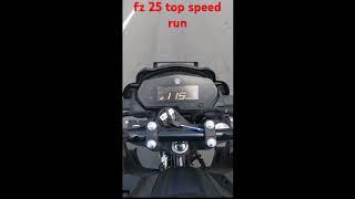fz 25 top speed run | initial speed