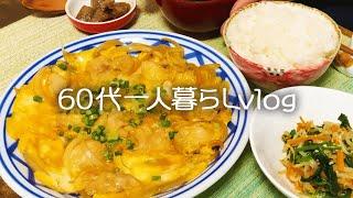 【60代一人暮らし】家族の昭和の思い出とお墓参り/晩御飯は親子煮定食【シニアライフ】#213