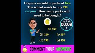 11 plus Maths Challenge | Day 35| If you think you are good at maths | #shorts #Lessonade