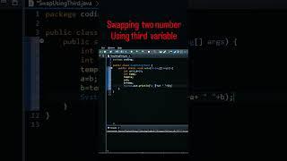 Swapping two numbers using third variables?