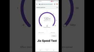 Jio internet speed test download & upload