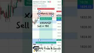 XAUUSD Sell Signal Profitable Trade Opportunity for Forex Traders| PS Trade & Success| 03 March 2023