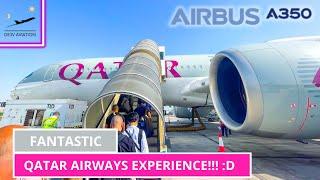 [4K] TR | QATAR AIRWAYS Airbus A350 is just amazing!!! :D | Qatar Airways A350-900 | Doha to Dubai