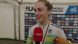 Grace Brown - Interview at the finish - Women ITT Glasgow UCI World Championships 2023