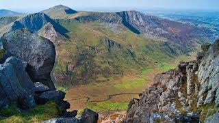 Carneddau From Ogwen Valley Snowdonia Range North Wales