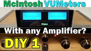 McIntosh VU Meters DIY with Eico HF-81 Amplifier