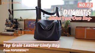 Lindy Bag DIY Kit Top Grain Leather Handmade Handbag | POPSEWING™