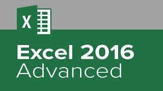 Excel 2016 Advanced Tutorial