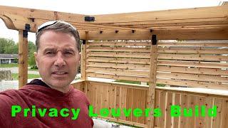 Building Beautiful Cedar Rails And Privacy Louvers For A Deck