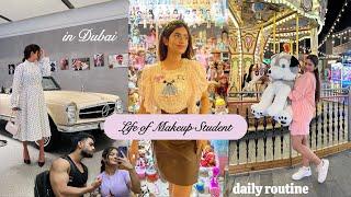 My Makeup STUDENT LIFE in Dubai  WEEKLY ROUTINE