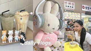 ˚ ༘ ೀ⋆｡sonny angel cat life series , what i eat in a week (korean & japanese food), etc.