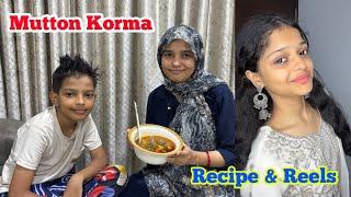 Mutton Aloo Korma Recipe  | Maria Ka New Reel 🫢 | @sadimkhan03 @mariakhan.03