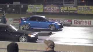 Honda S2000 vs Mazda speed protege 1/4 mile