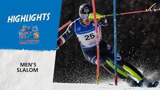 JWSC Tarvisio 2025 - Men's Slalom Highlights | FIS Alpine