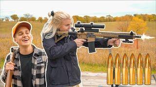 Shooting Guns with Hot Girls