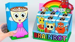 Paper DIYUnboxing Ultimate BALLERINA CAPPUCCINA Blind Box, Brainrot Surprise Box |Tana Cubes DIY