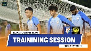 Indian Football Team Training Session ft. New Faces under Manolo Marquez | India Vs Malaysia