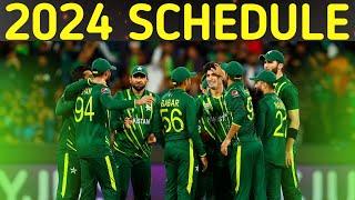 Pakistan 2024 complete schedule of all series | Pakistan matches 2024