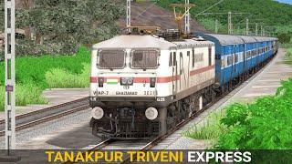 15075 Tanakpur Triveni Express | Train Simulator | Indian Train | Rail Road Games