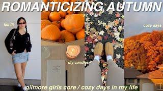 ROMANTICIZING FALL cozy mornings + diy candles + fall thrifting + autumn days *pinterest inspired*