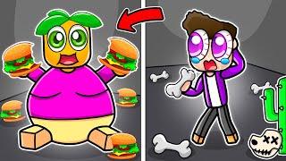 1 WOCHEN ESSEN vs. 1 WOCHE NICHTS ESSEN in Roblox!