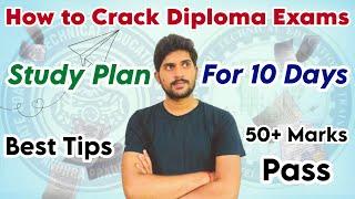 10 Days plan for diploma exams | How to crack diploma exams | how to pass AP&TG diploma exams BSDVP